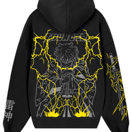 Hoodie/ canguro negro - Thunder Perlado K.N.Y