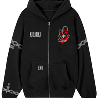 HOODIE/CANGURO NEGRO ZIPPER KURAPIKA - HXH - E. LIMITADA