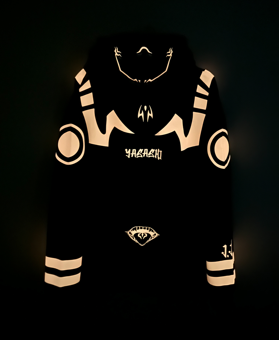 Hoodie/ canguro negro - Sukuna LIGTH J.J.K