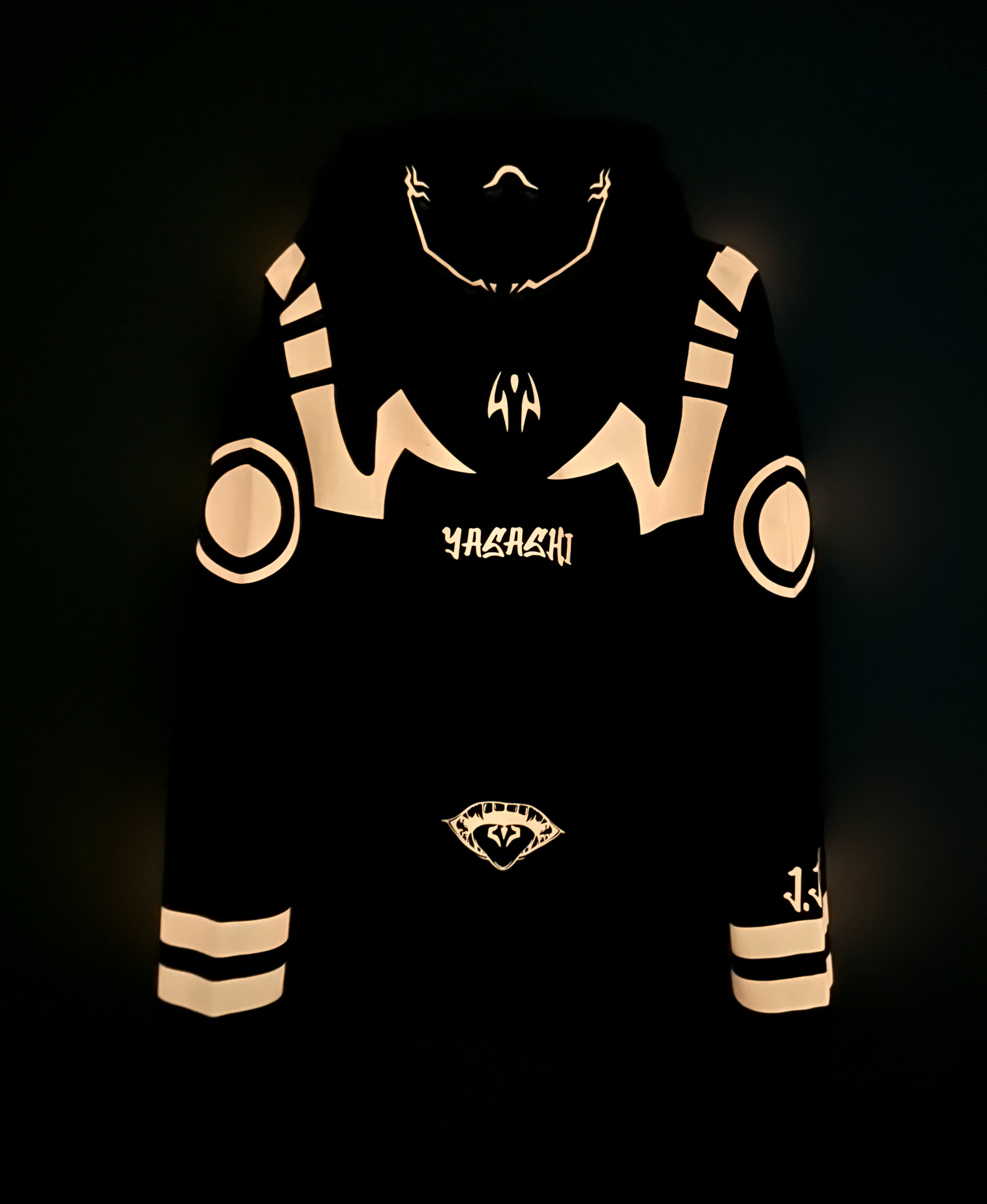 Hoodie/ canguro negro - Sukuna LIGTH J.J.K