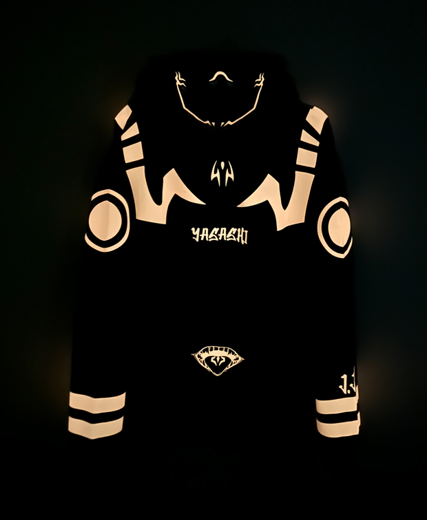Hoodie/ canguro negro - Sukuna LIGTH J.J.K