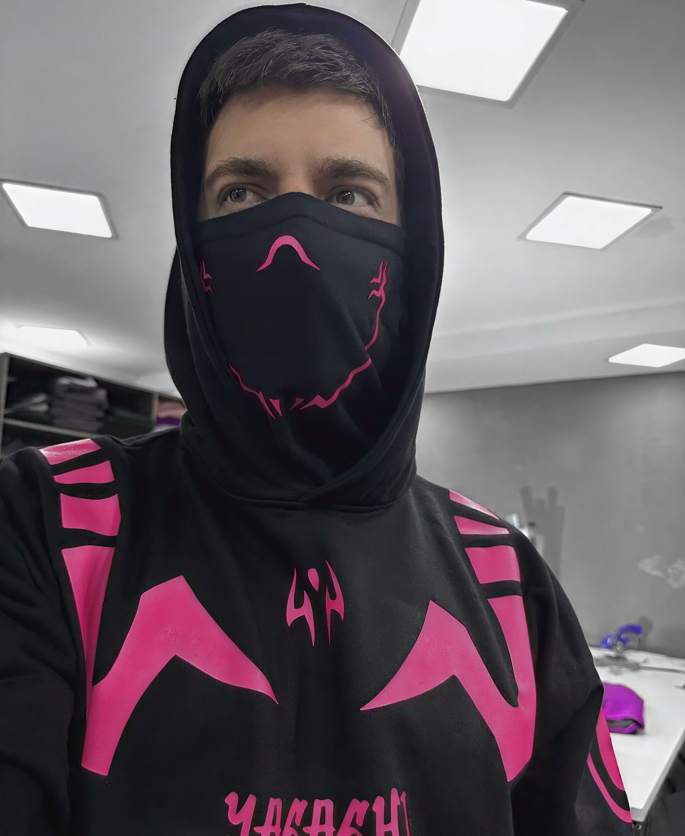 Hoodie/ canguro negro - Sukuna LIGTH J.J.K