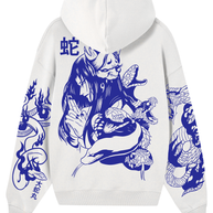 Hoodie/ Canguro Blanco -  Nija Oscuro Orochimaru