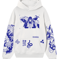 Hoodie/ Canguro Blanco -  Nija Oscuro Orochimaru