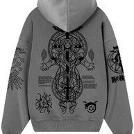 Hoodie/ Canguro Gris Acero - Alphonse  F.M.A