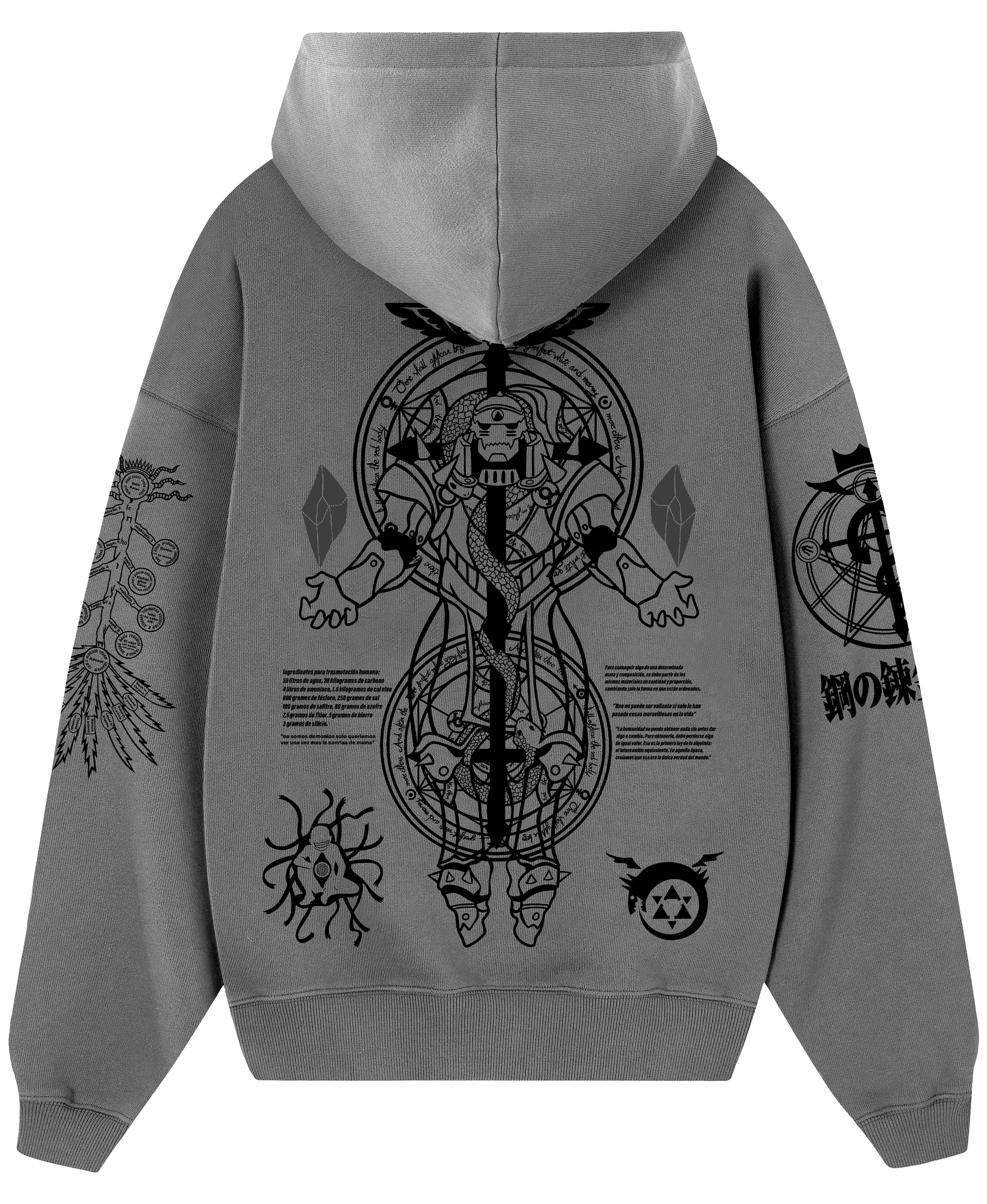 Hoodie/ Canguro Gris Acero - Alphonse  F.M.A
