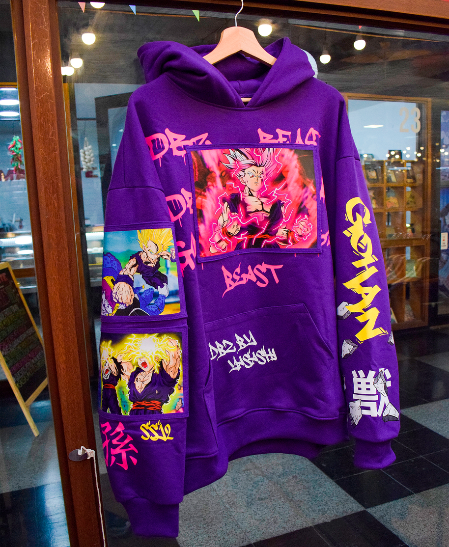 Hoodie/canguro - Gohan Best Morado - Edicion Especial