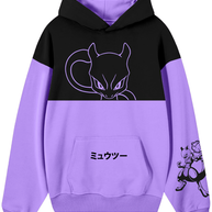 Hoodie / Canguro Bicolor Mewtwo