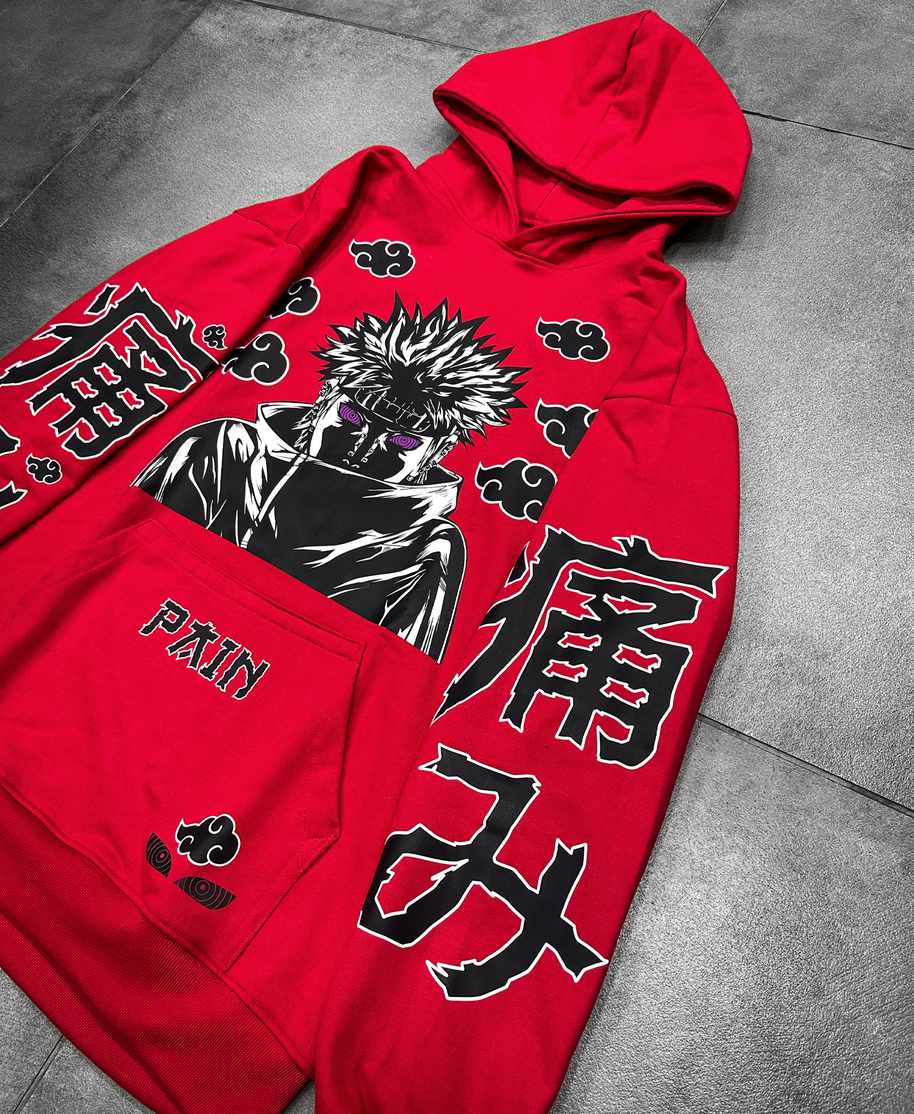 Hoodie / Canguro Rojo  Pain Naruto