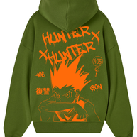 Hoodie/ Canguro Verde - GON HXH Oversize