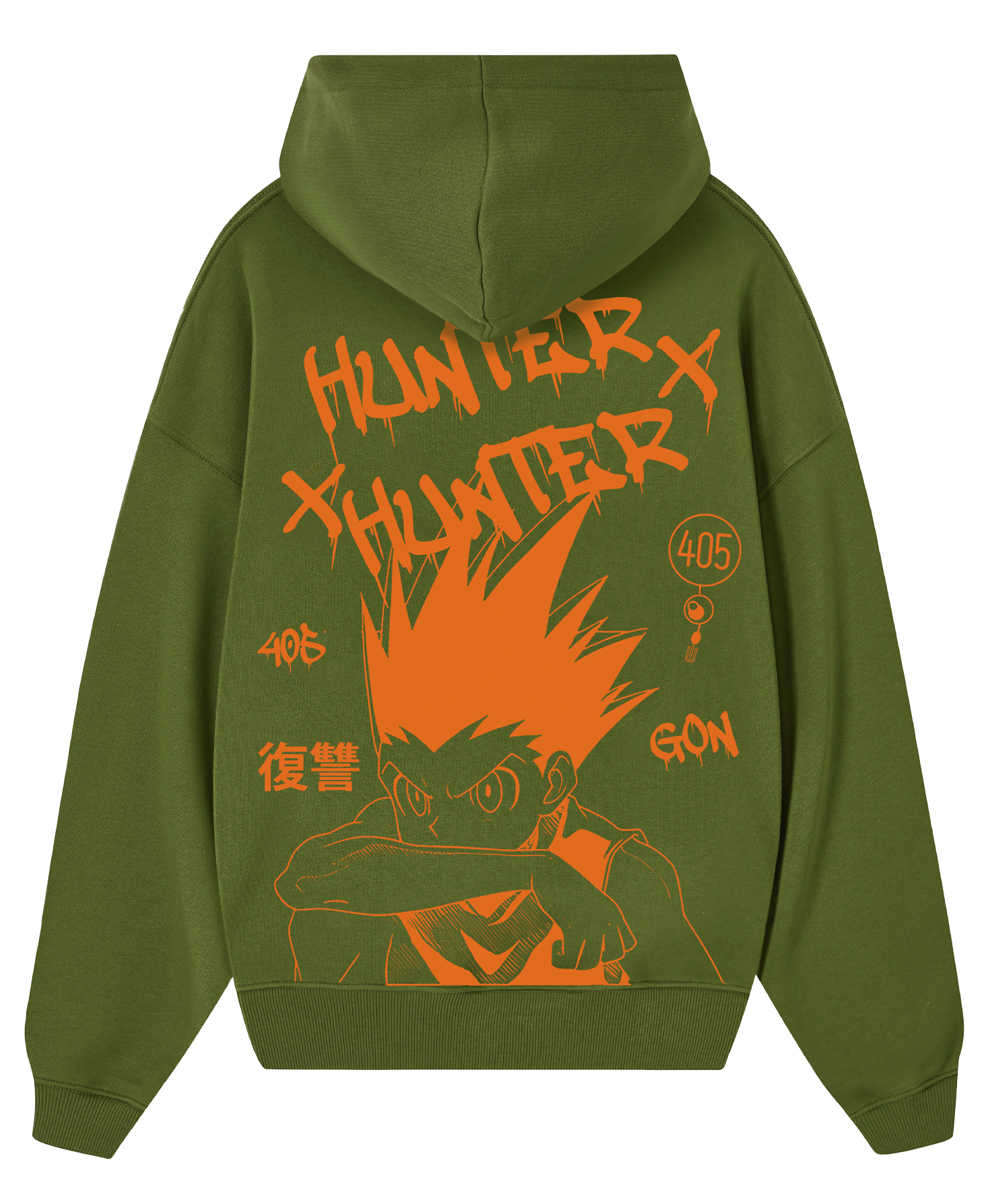 Hoodie/ Canguro Verde - GON HXH Oversize