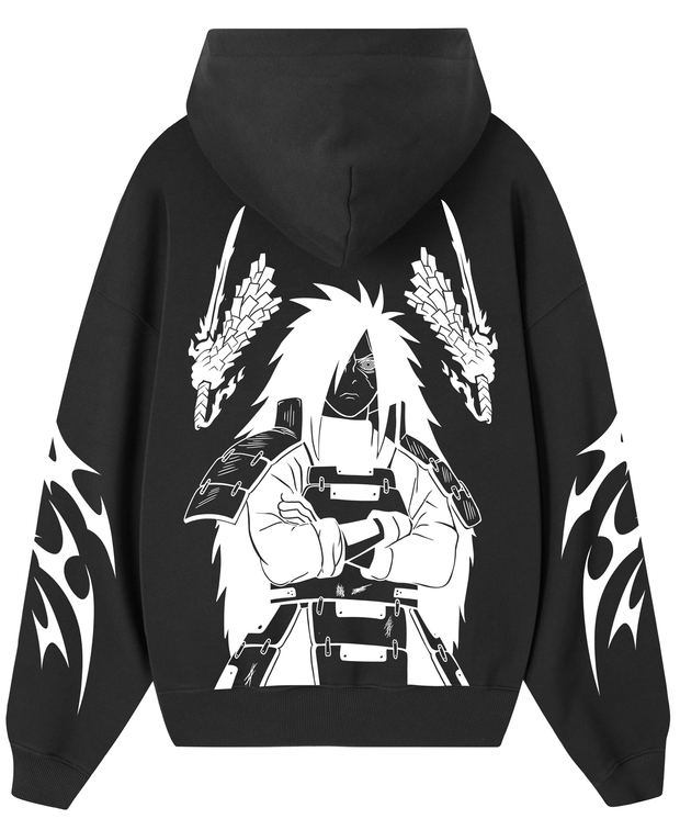 Hoodie/ canguro  Zipper Madara  Black - Naruto
