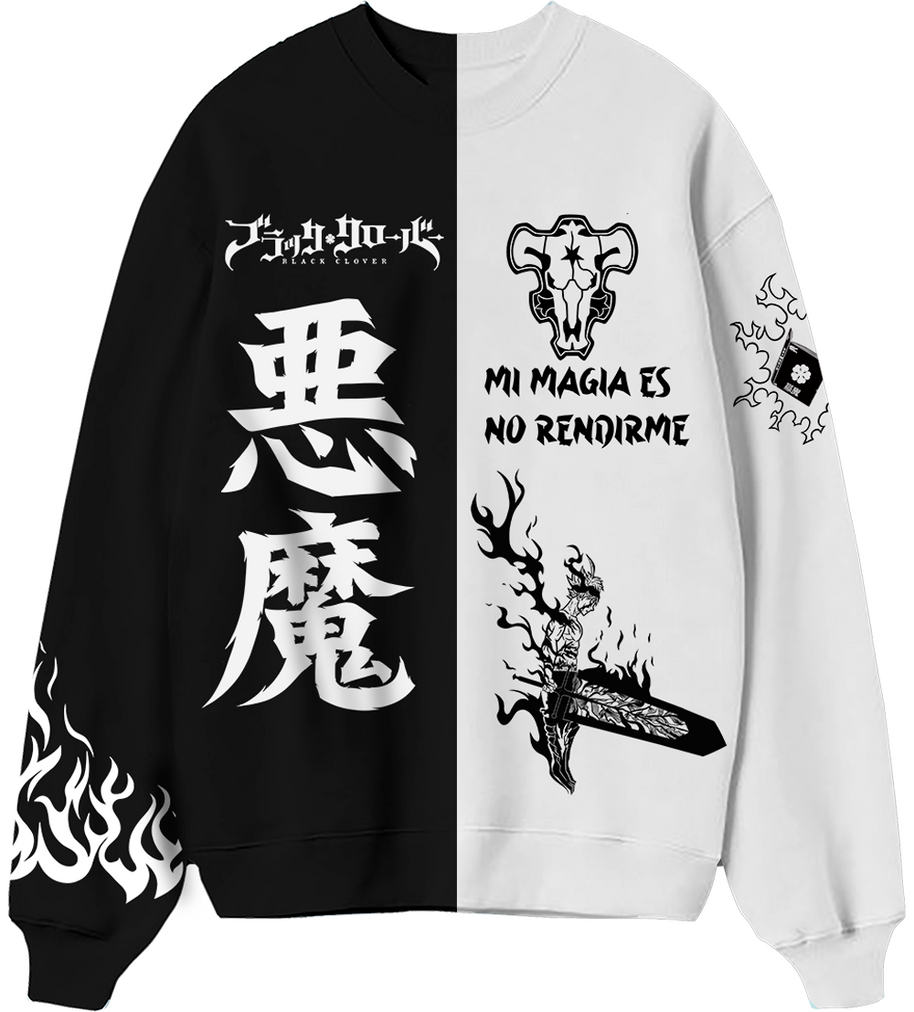 POLERON CUELLO POLO BICOLOR ASTA - BLACK CLOVER P