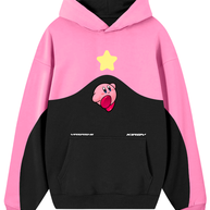 Hoodie/ Canguro Bicolor Curve Kirby Negro