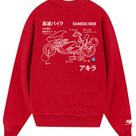Poleron Cuello Polo Rojo - Akira