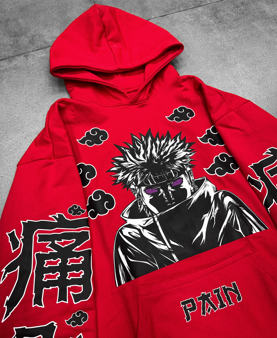 Hoodie / Canguro Rojo  Pain Naruto