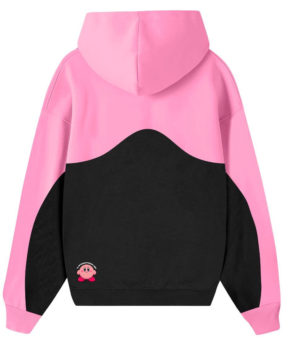 Hoodie/ Canguro Bicolor Curve Kirby Negro