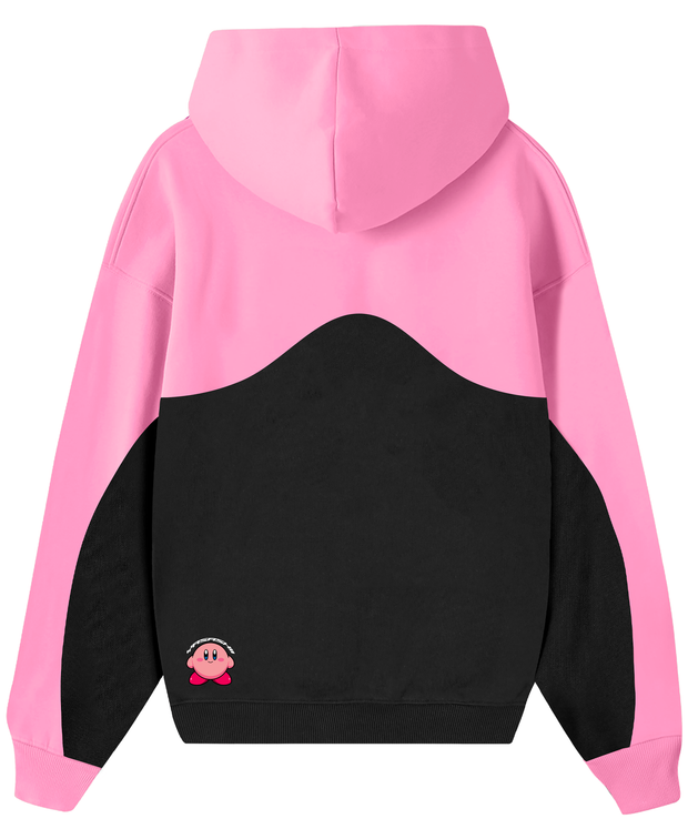 Hoodie/ Canguro Bicolor Curve Kirby Negro