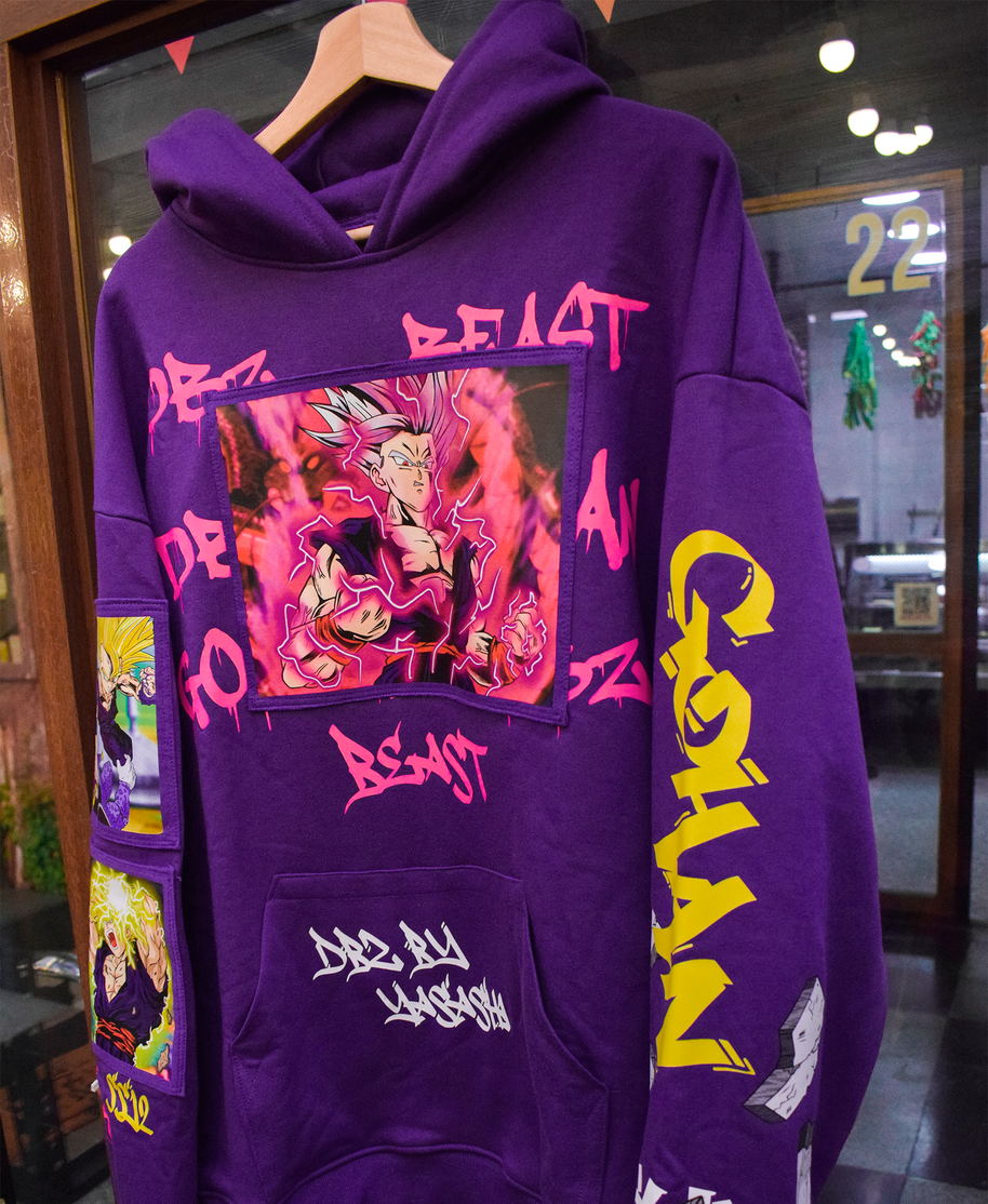 Hoodie/canguro - Gohan Best Morado - Edicion Especial