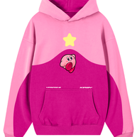 Hoodie/ Canguro Bicolor Curve Kirby Fucsia