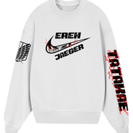 Poleron Cuello Polo Blanco - Eren Takakae