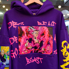 Hoodie/canguro - Gohan Best Morado - Edicion Especial