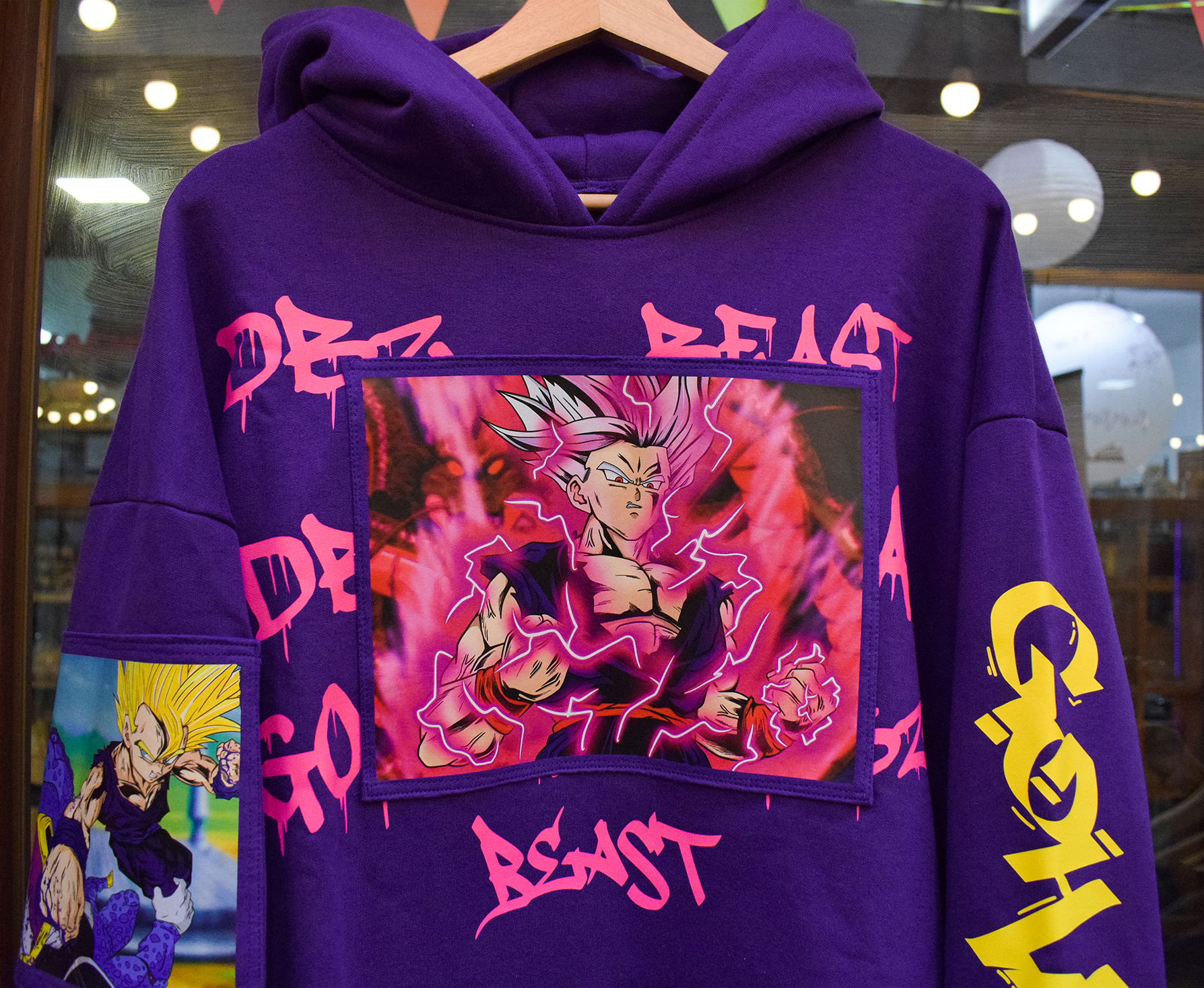 Hoodie/canguro - Gohan Best Morado - Edicion Especial