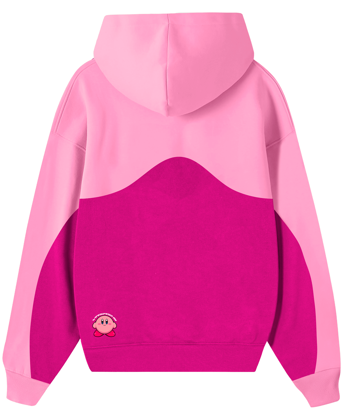Hoodie/ Canguro Bicolor Curve Kirby Fucsia
