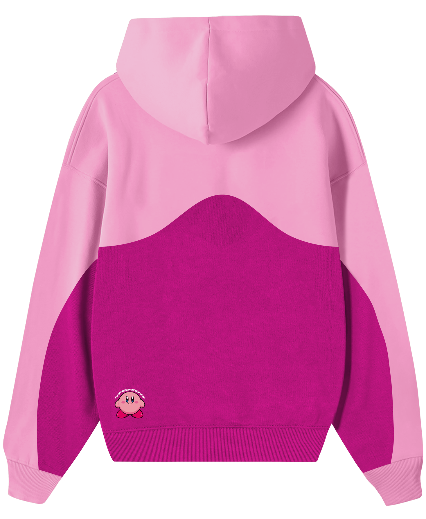 Hoodie/ Canguro Bicolor Curve Kirby Fucsia