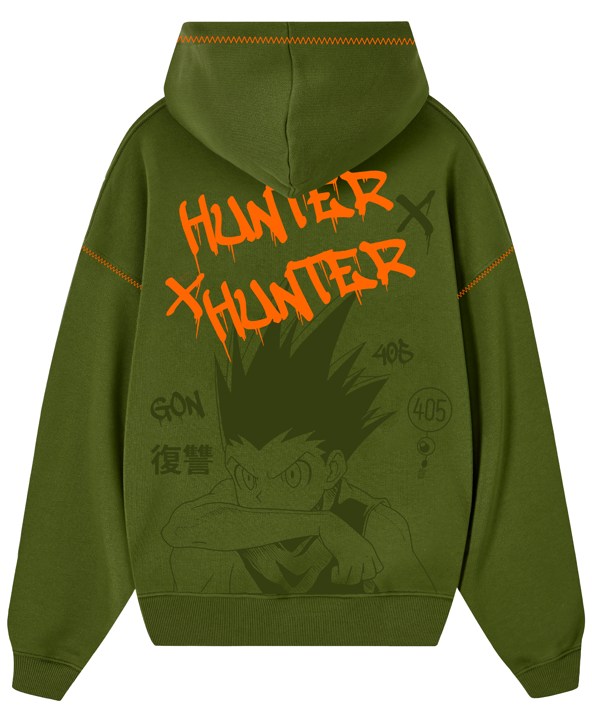 HOODIE/CANGURO VERDE GON - HXH - E.LIMITADA