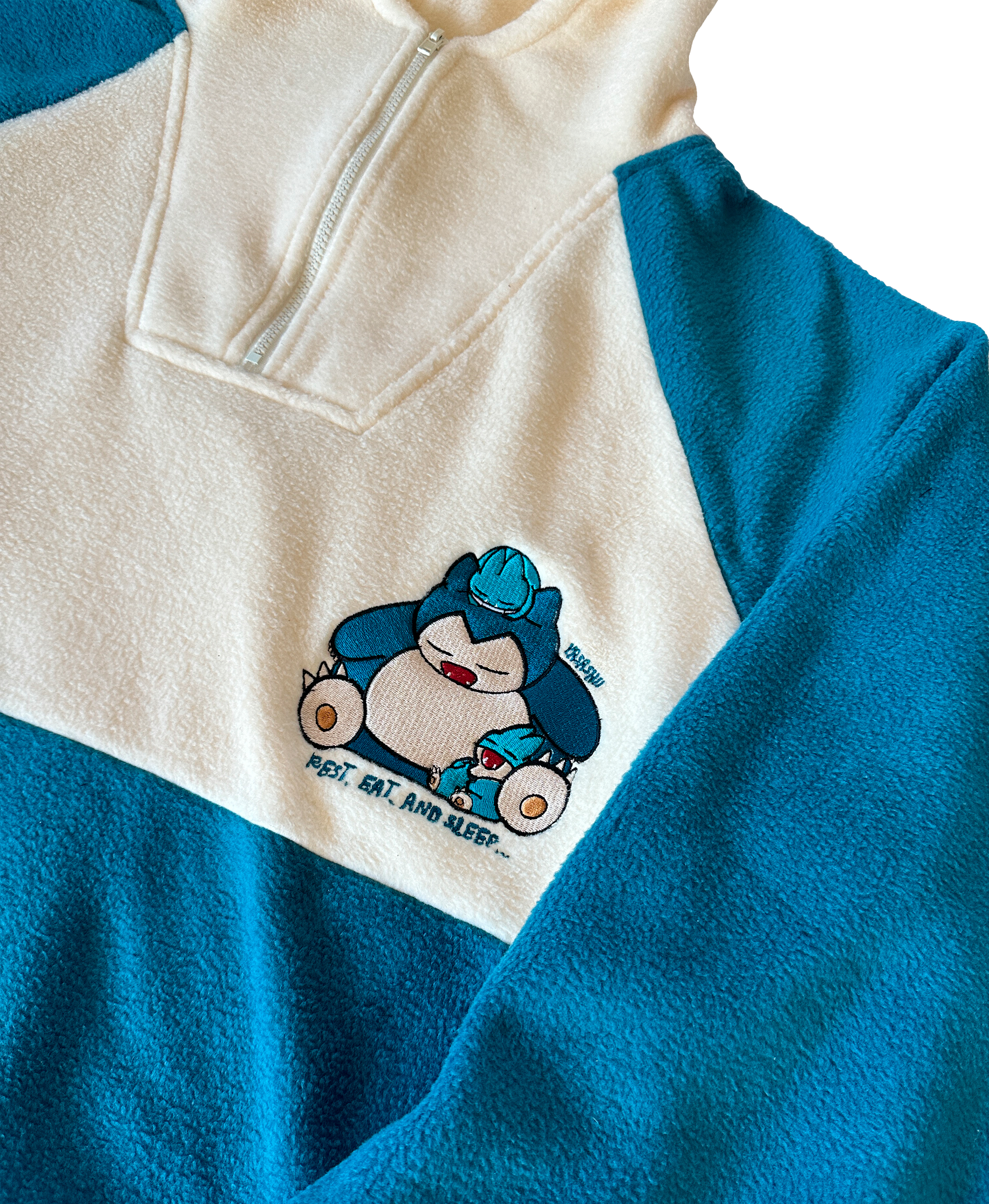 HOODIE/CANGURO POLAR BICOLOR SNORLAX - E. LIMITADA