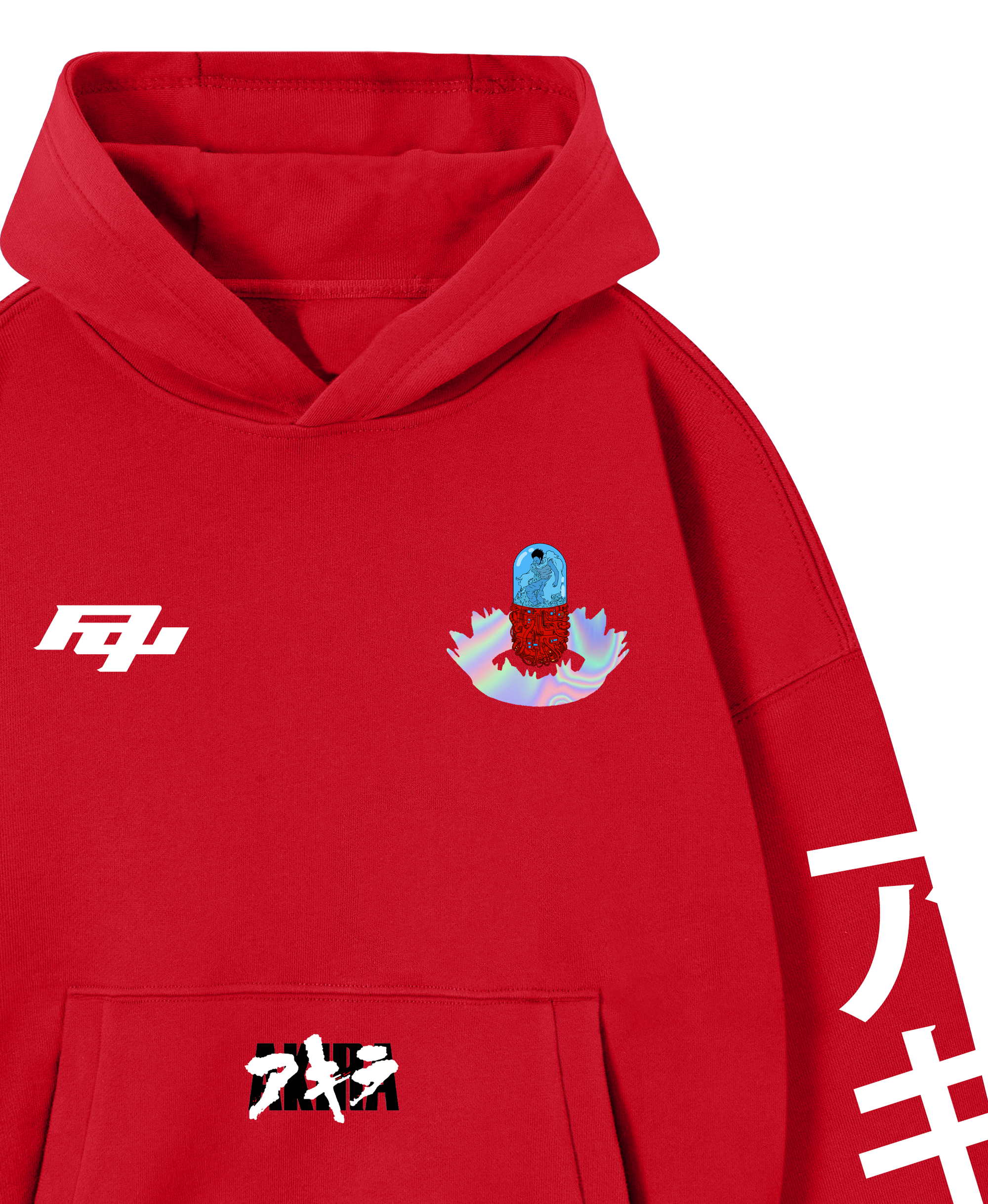 Hoodie/Canguro Rojo Akira - Boxy FIT