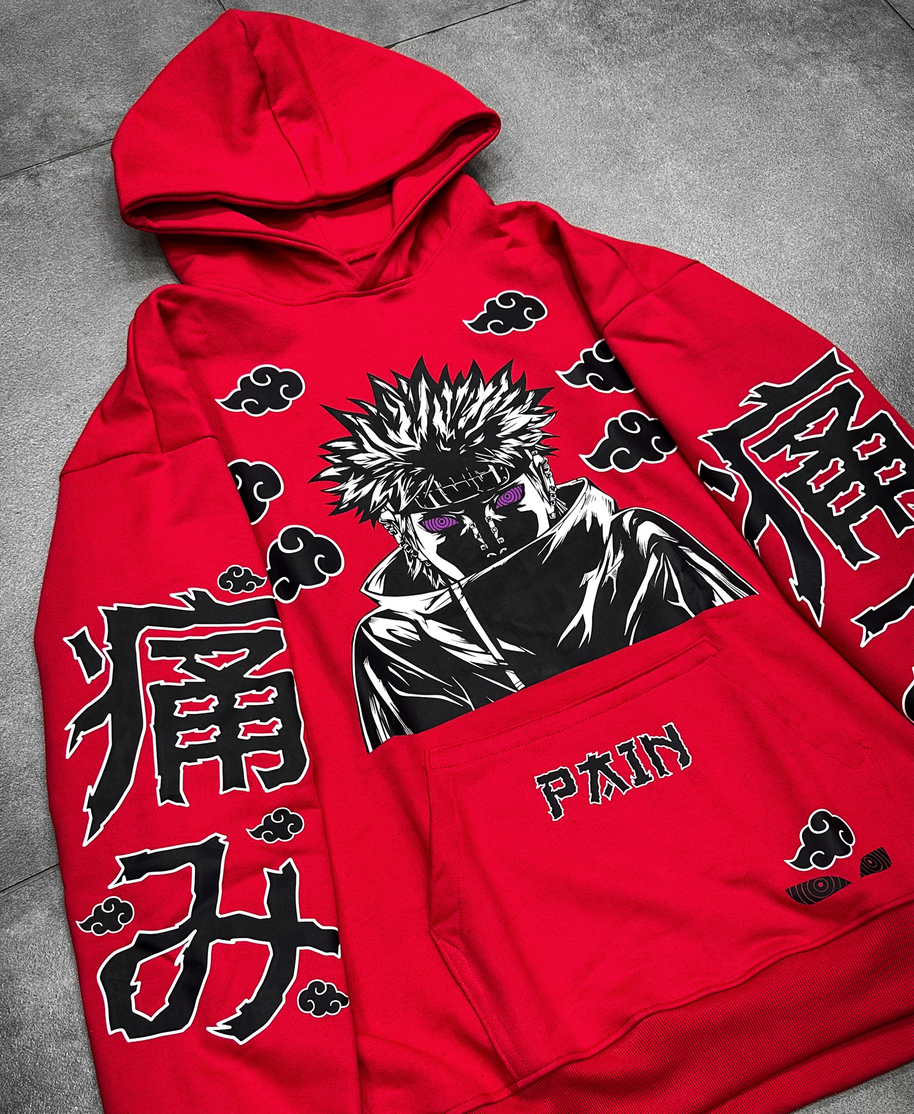 Hoodie / Canguro Rojo  Pain Naruto