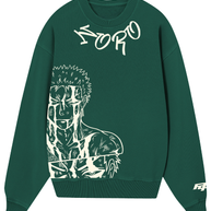 Poleron Cuello Polo Verde  Zoro One Piece