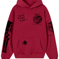 HOODIE/CANGURO ROJO ITALIANO EDWARD ELRIC - FMA